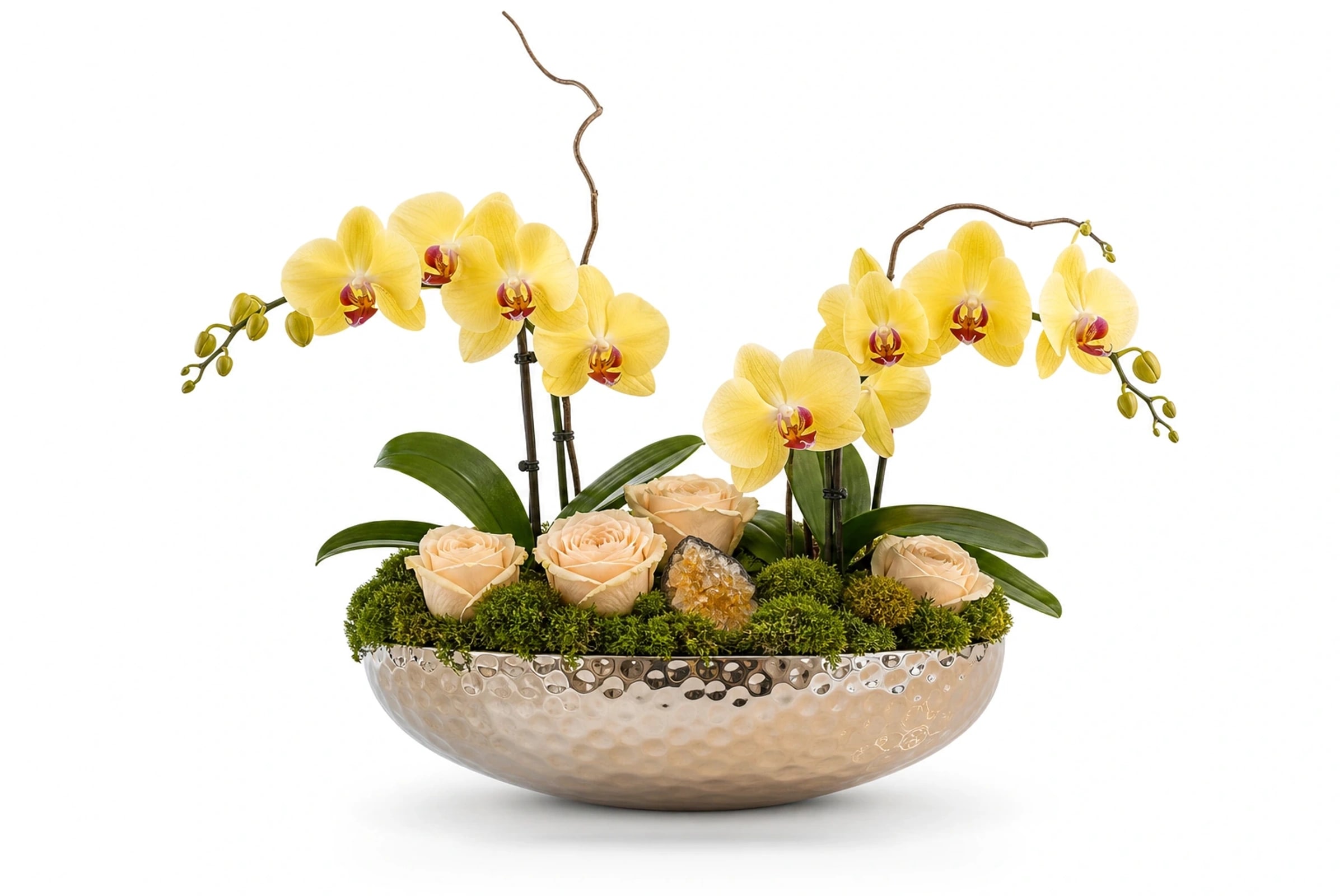 Citrine Soleil Orchid & Roses