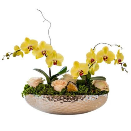 Citrine Soleil Orchid & Roses