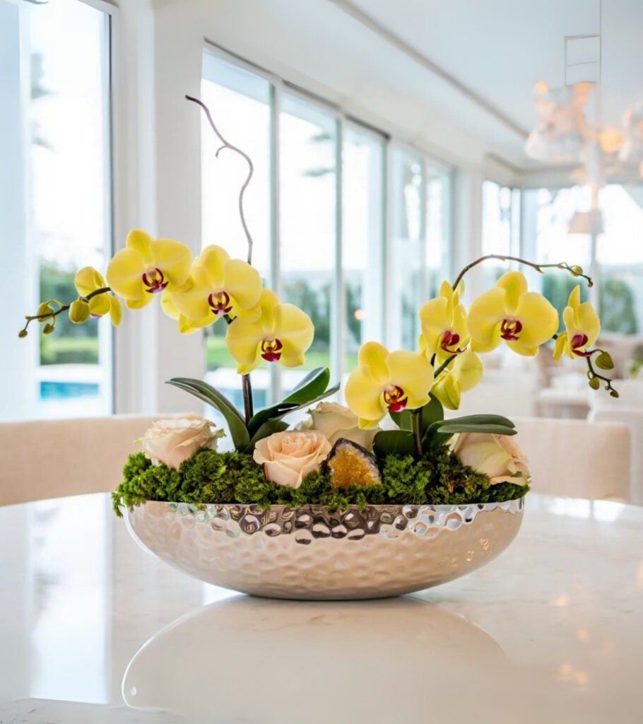 Citrine Soleil Orchid & Roses - hover view