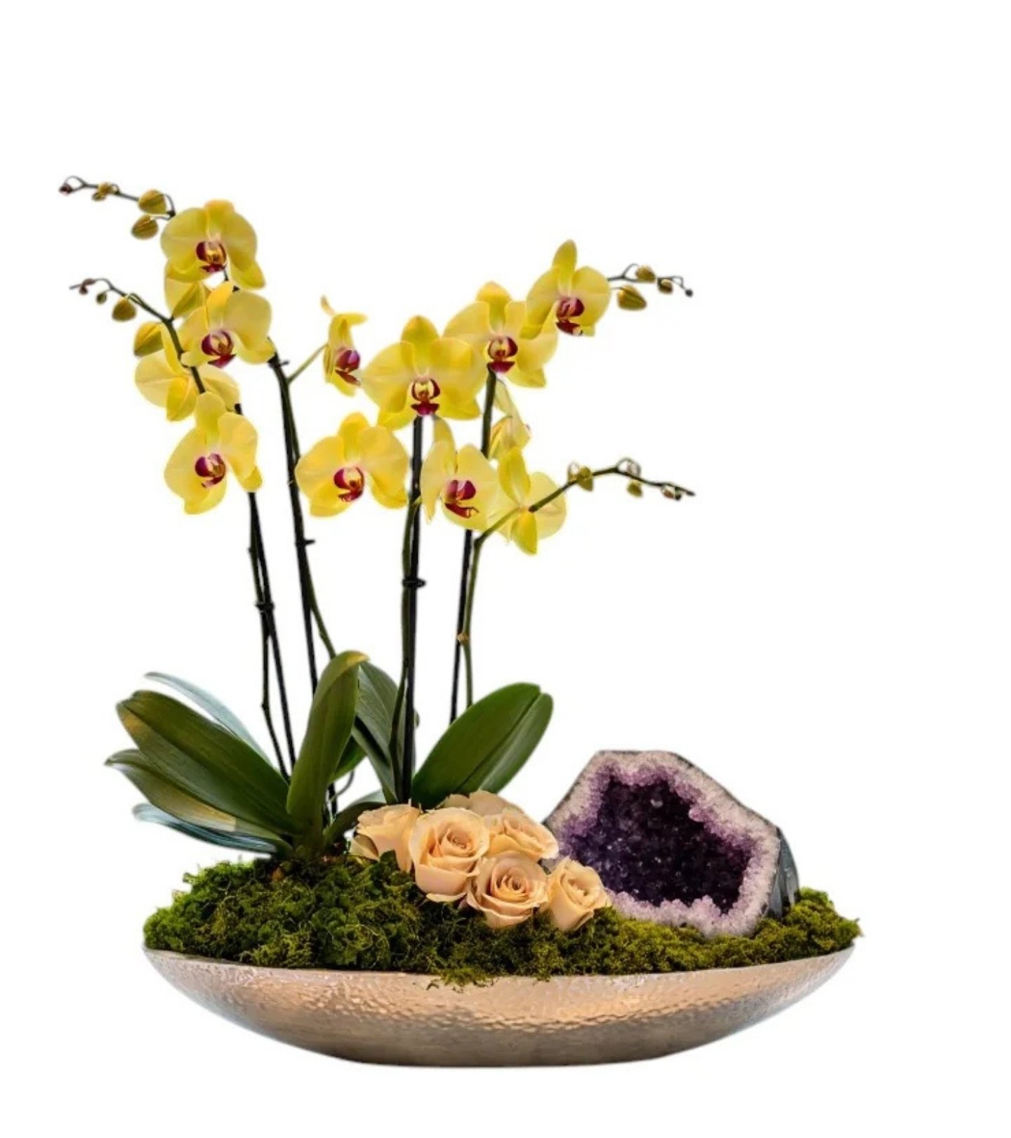 Amethyst Pavilion – Yellow Orchid & Roses