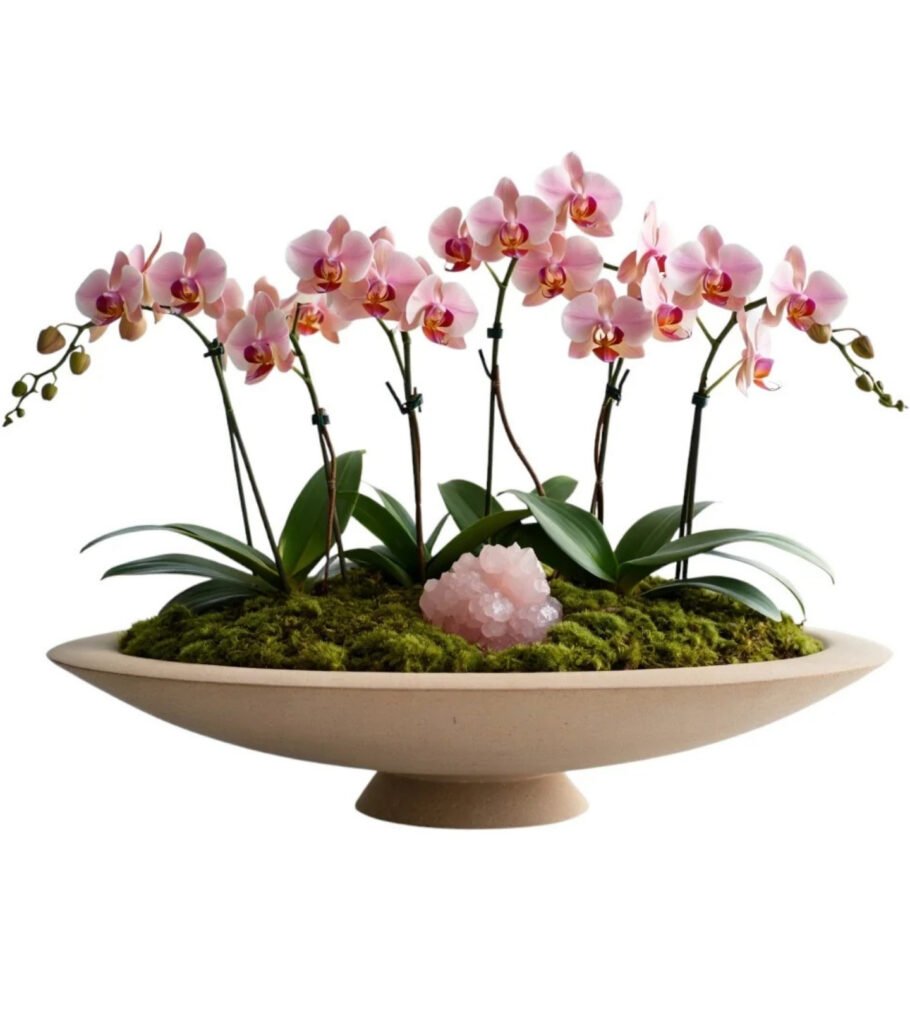 Rosé Aura Orchid – Rose Quartz Bowl